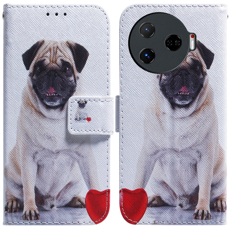 Custodia pelle flip con disegno colorato per Tecno Camon 30 Pro