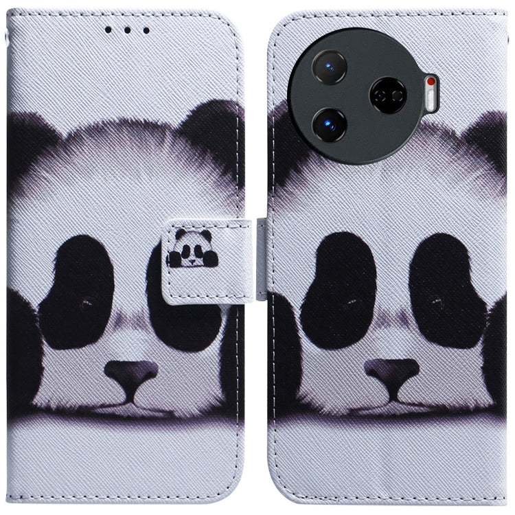 Custodia pelle flip con disegno colorato per Tecno Camon 30 Pro