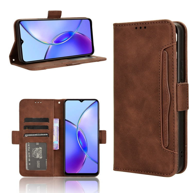 Custodia in pelle con slot per schede per Vivo S17 5G, S17 Pro, S17e, Y78 Plus