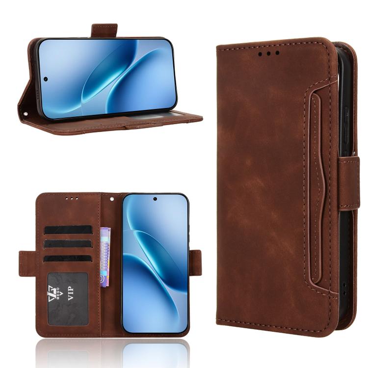 Custodia in pelle con slot per schede per Vivo X300 Ultra e modelli compatibili