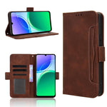 Custodia in pelle con slot per schede per Vivo V70 FE 5G
