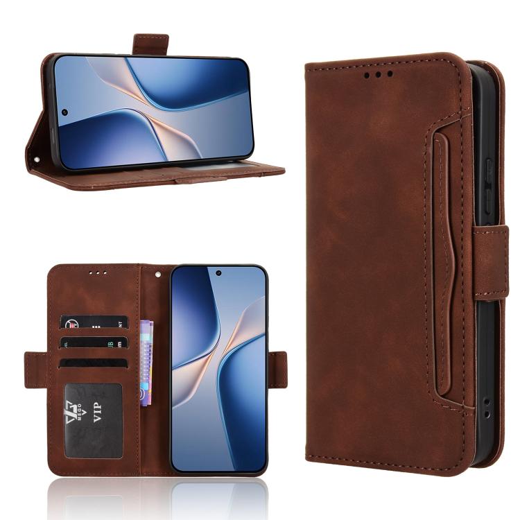 Custodia in pelle con slot per schede per Vivo V70 FE 5G