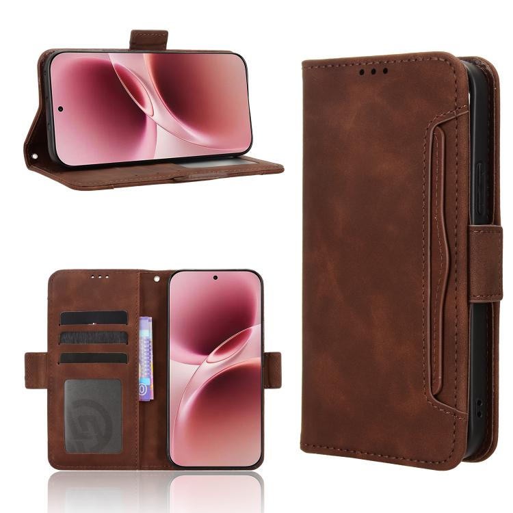 Custodia in pelle con slot per schede per Vivo X300 Ultra e modelli compatibili