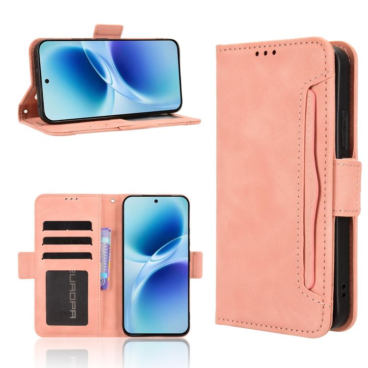 Custodia in pelle con slot per schede per Vivo V70 FE 5G