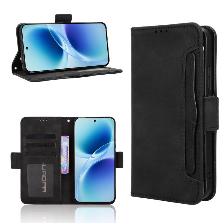 Custodia in pelle con slot per schede per Vivo V70 FE 5G