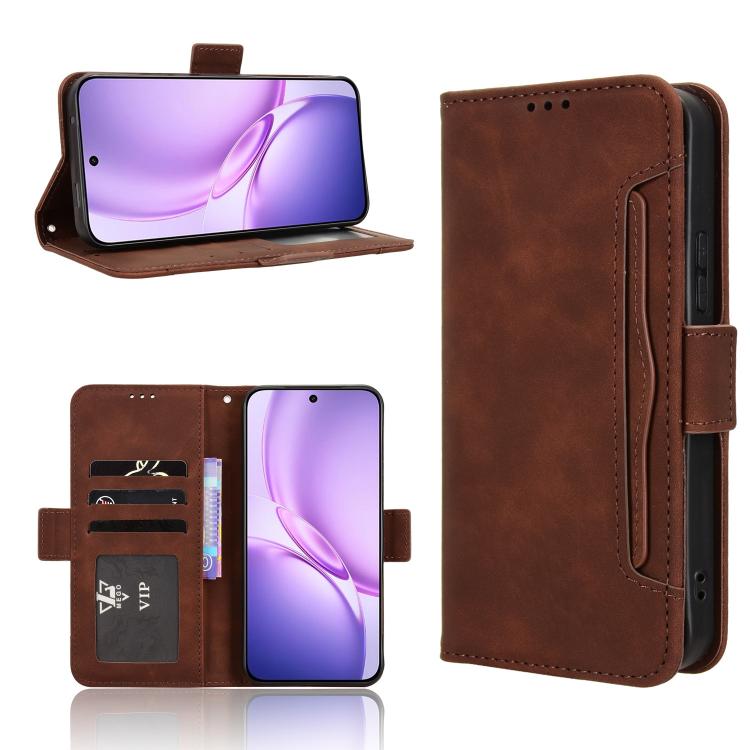 Custodia in pelle con slot per schede per Vivo V70 FE 5G