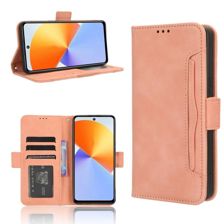 Custodia per telefono in pelle con slot per schede di consistenza al polpaccio, For Infinix Note 30 VIP