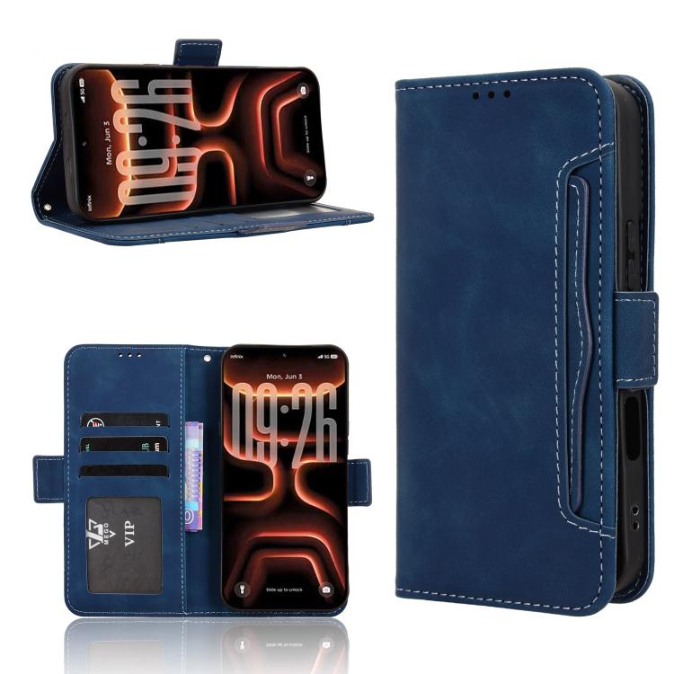 Custodia in pelle con slot per schede per Infinix GT 50 Pro 5G