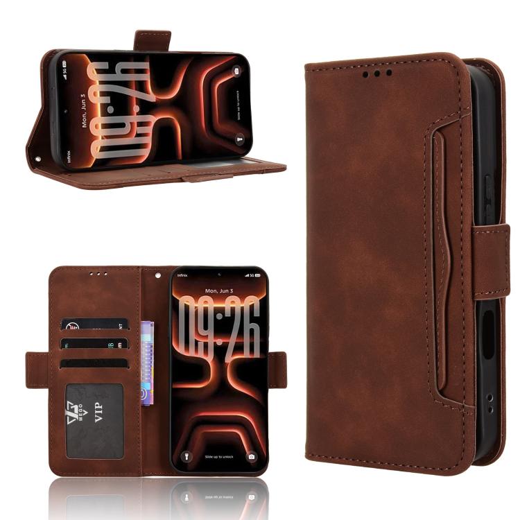 Custodia in pelle con slot per schede per Infinix GT 50 Pro 5G