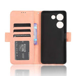 Custodia per telefono in pelle con slot per schede di consistenza al polpaccio, For Tecno Camon 20 Pro