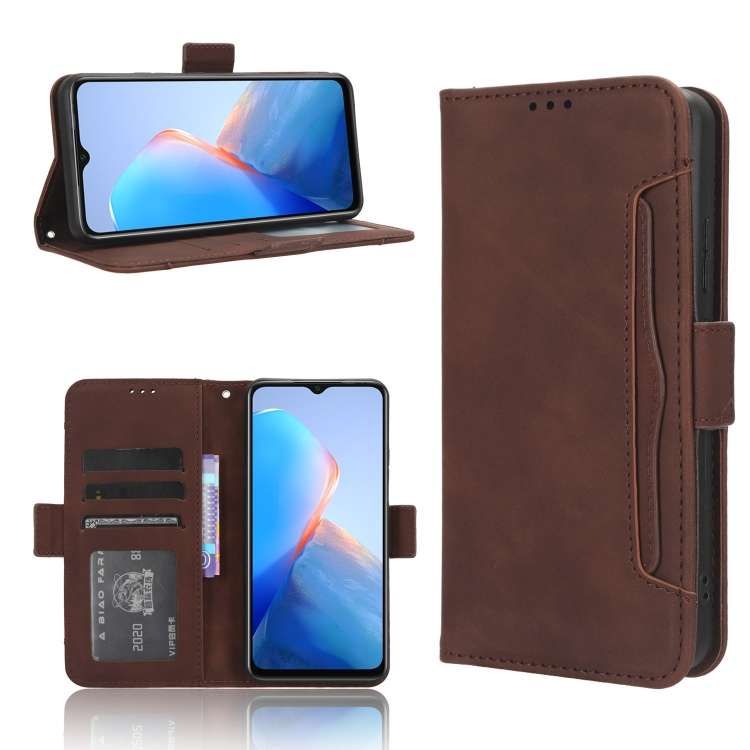 Custodia per telefono in pelle con slot per schede di consistenza al polpaccio, For Tecno Camon 20 Pro