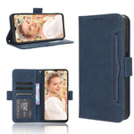 Custodia per telefono in pelle con slot per schede di consistenza al polpaccio, For Oukitel C32