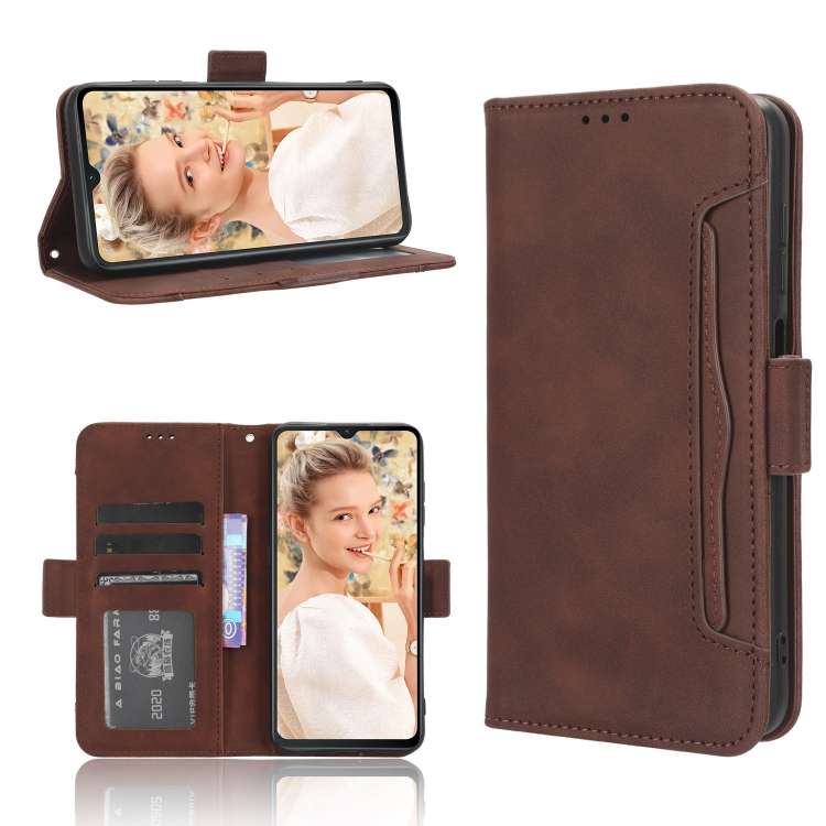 Custodia per telefono in pelle con slot per schede di consistenza al polpaccio, For Oukitel C32