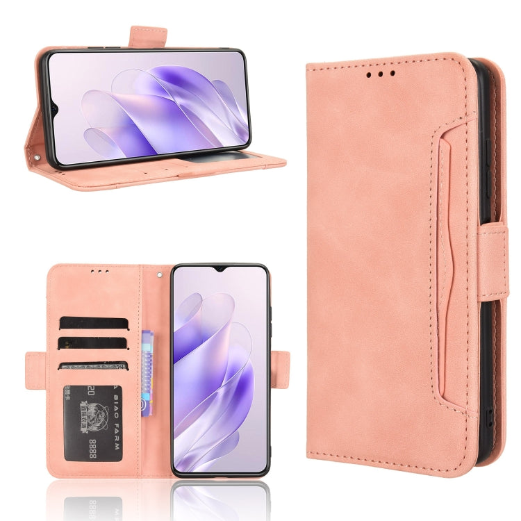 Custodia in pelle con slot per schede per Oukitel C53