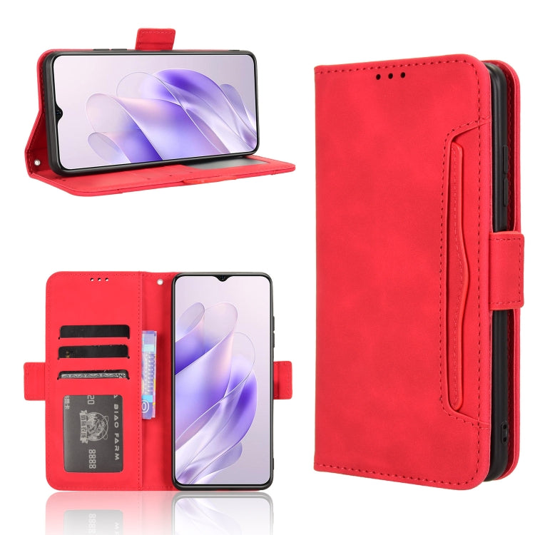 Custodia in pelle con slot per schede per Oukitel C53