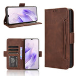Custodia in pelle con slot per schede per Oukitel C53