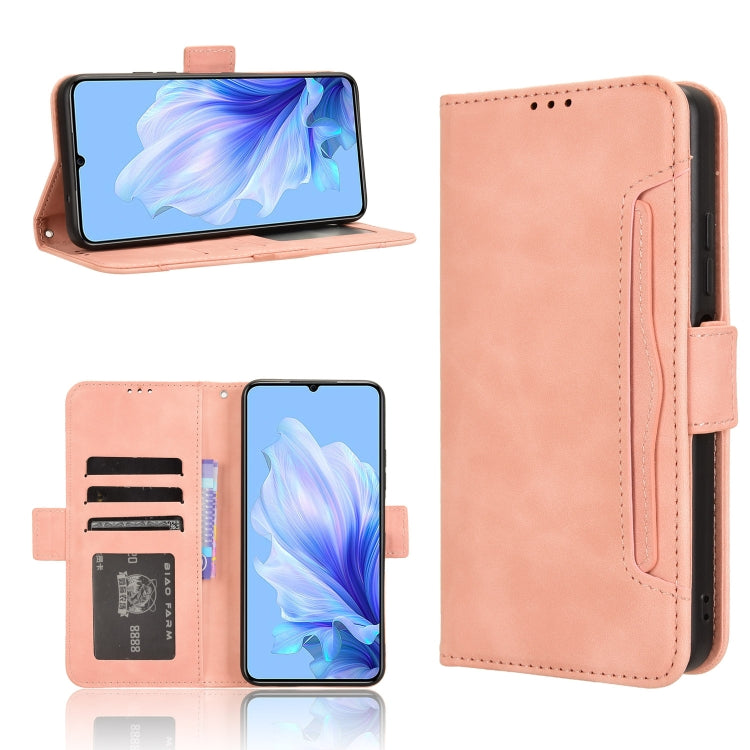 Custodia in pelle con slot per schede per Oukitel C53