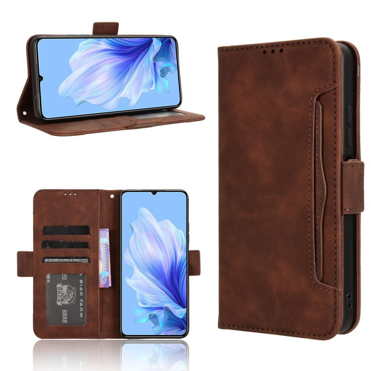Custodia in pelle con slot per schede per Oukitel C53