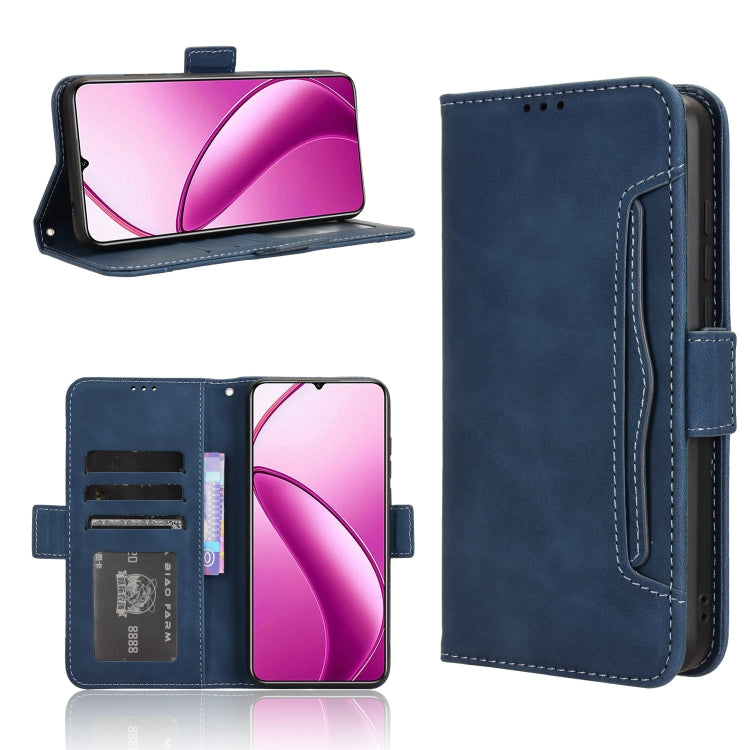 Custodia in pelle con slot per schede per Oukitel C53