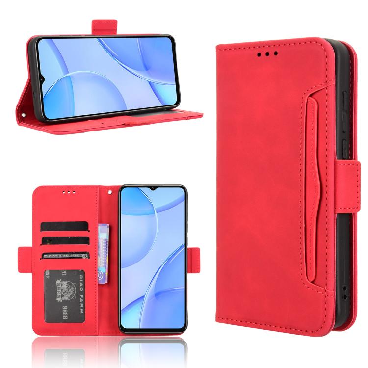 Custodia in pelle con slot per schede per Oukitel C53