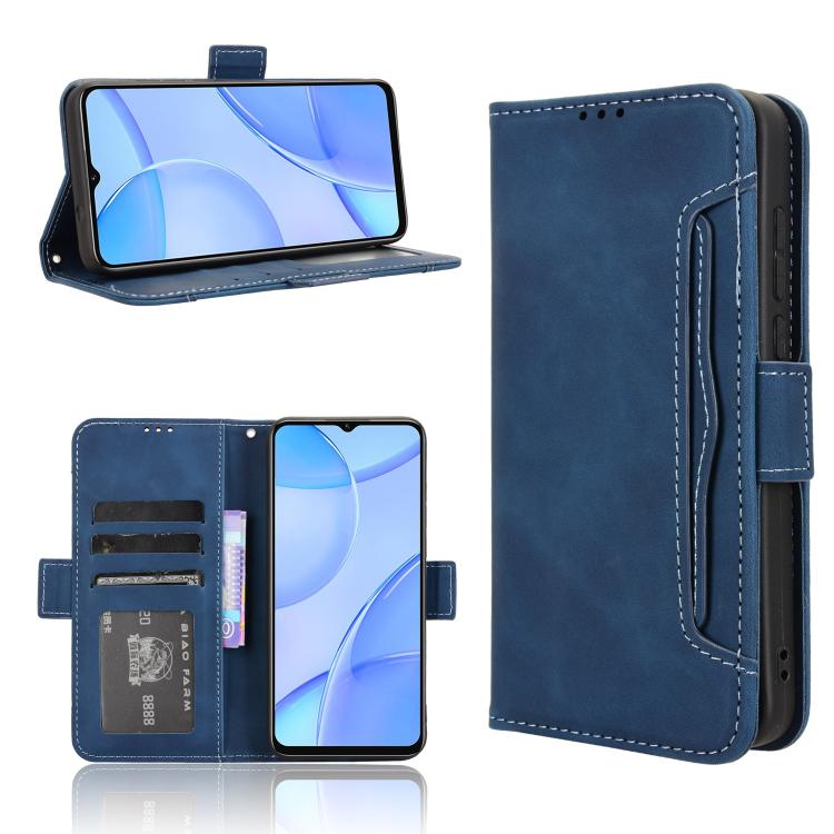Custodia in pelle con slot per schede per Oukitel C53