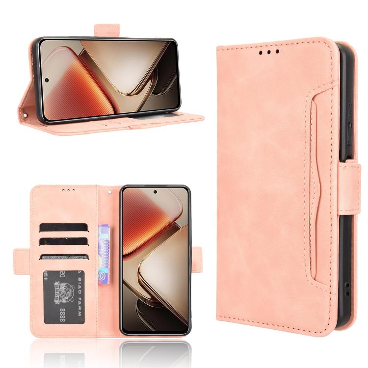 Custodia in pelle con slot per schede per Oukitel C65 e C65 Pro