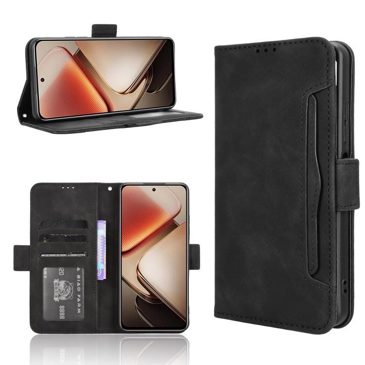 Custodia in pelle con slot per schede per Oukitel C65 e C65 Pro