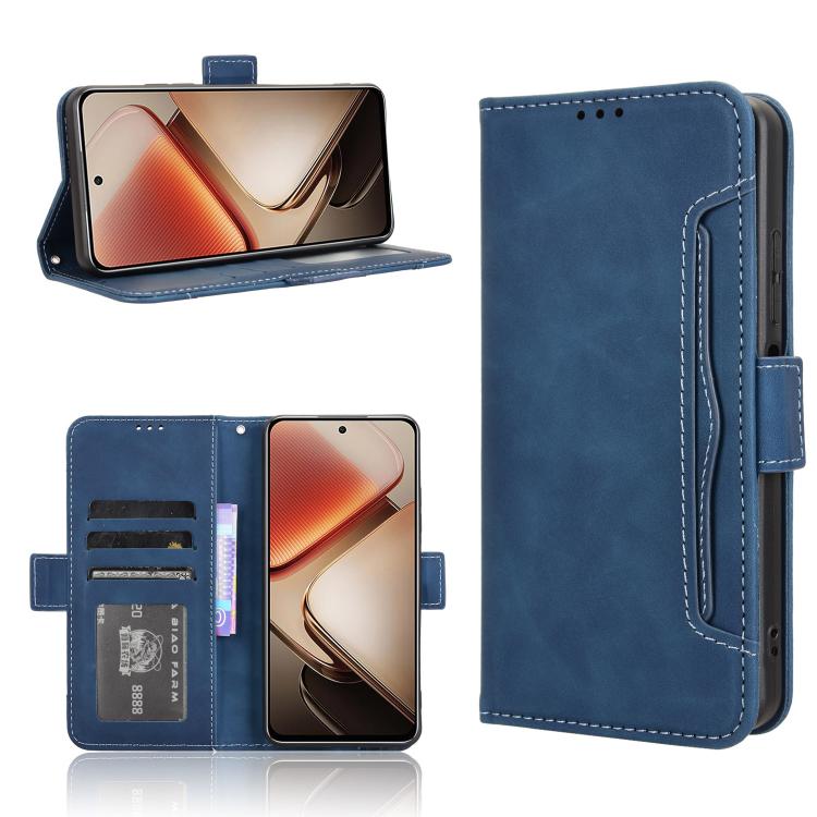 Custodia in pelle con slot per schede per Oukitel C65 e C65 Pro