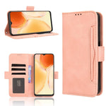 Custodia in pelle con slot per schede per Oukitel C65 e C65 Pro