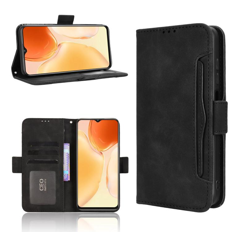 Custodia in pelle con slot per schede per Oukitel C65 e C65 Pro