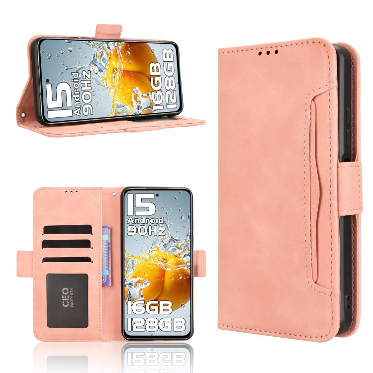 Custodia in pelle con slot per schede per Oukitel C65 e C65 Pro