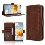 Custodia in pelle con slot per schede per Oukitel C65 e C65 Pro
