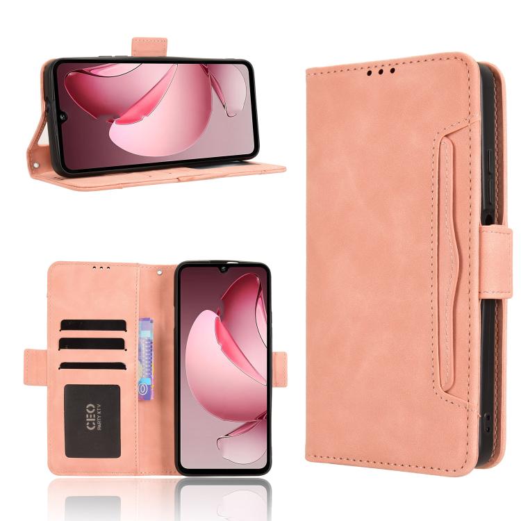 Custodia in pelle con slot per schede per Oukitel C65 e C65 Pro