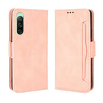 Custodia per telefono in pelle con slot per schede di consistenza al polpaccio, For Sony Xperia 10 V