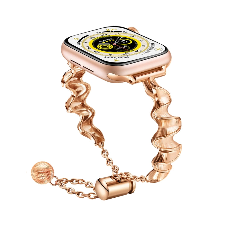 Cinturino in metallo con onde per Apple Watch 40-45mm