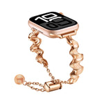 Cinturino in metallo con onde a nastro per Apple Watch