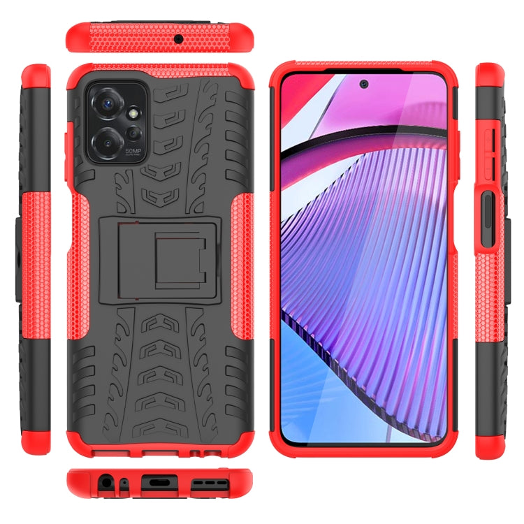 Gomma Texture TPU + Custodia per telefono PC con supporto, For Motorola Moto G Power 5G 2023