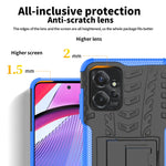Gomma Texture TPU + Custodia per telefono PC con supporto, For Motorola Moto G Power 5G 2023