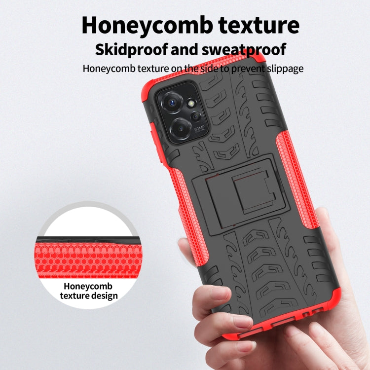 Gomma Texture TPU + Custodia per telefono PC con supporto, For Motorola Moto G Power 5G 2023