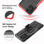 Gomma Texture TPU + Custodia per telefono PC con supporto, For Motorola Moto G Power 5G 2023