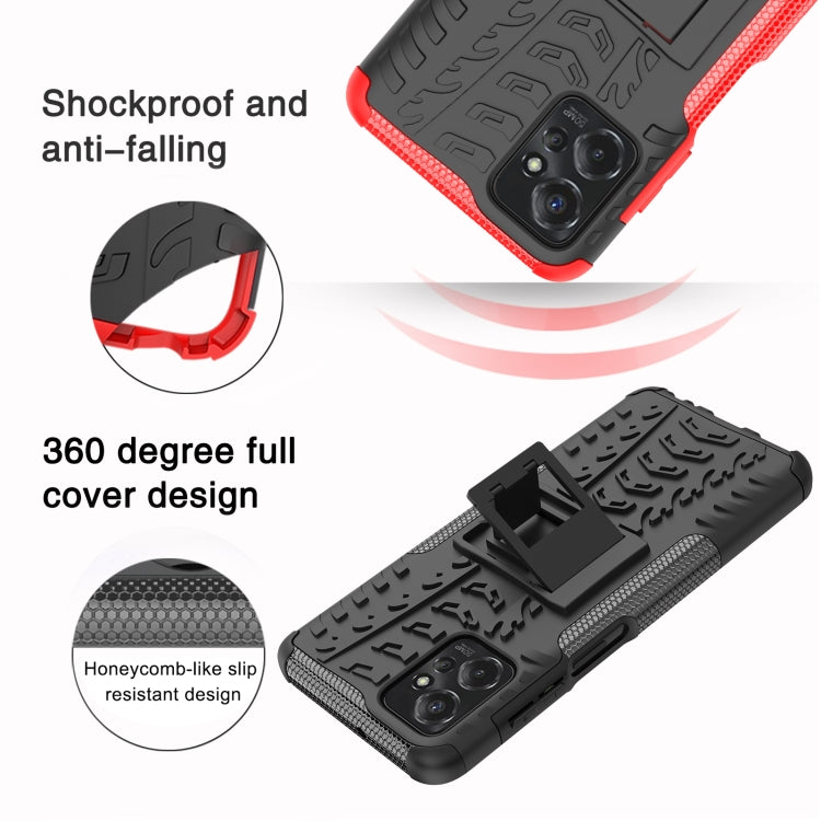 Gomma Texture TPU + Custodia per telefono PC con supporto, For Motorola Moto G Power 5G 2023