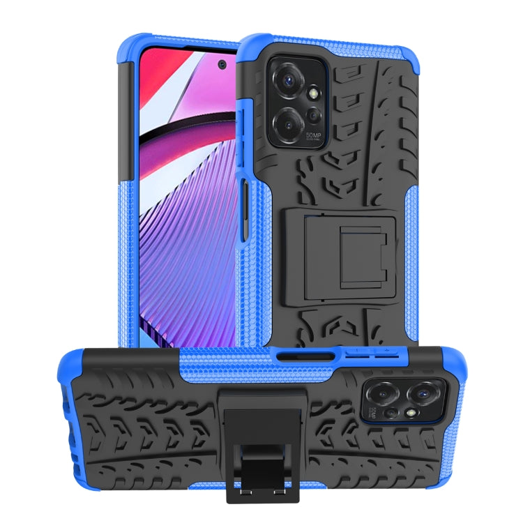 Gomma Texture TPU + Custodia per telefono PC con supporto, For Motorola Moto G Power 5G 2023