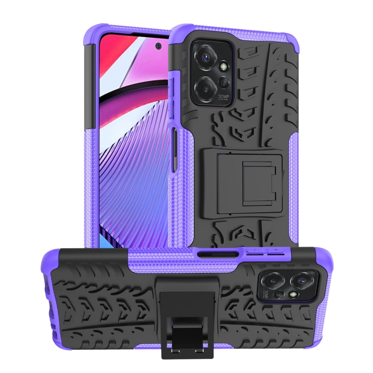 Gomma Texture TPU + Custodia per telefono PC con supporto, For Motorola Moto G Power 5G 2023