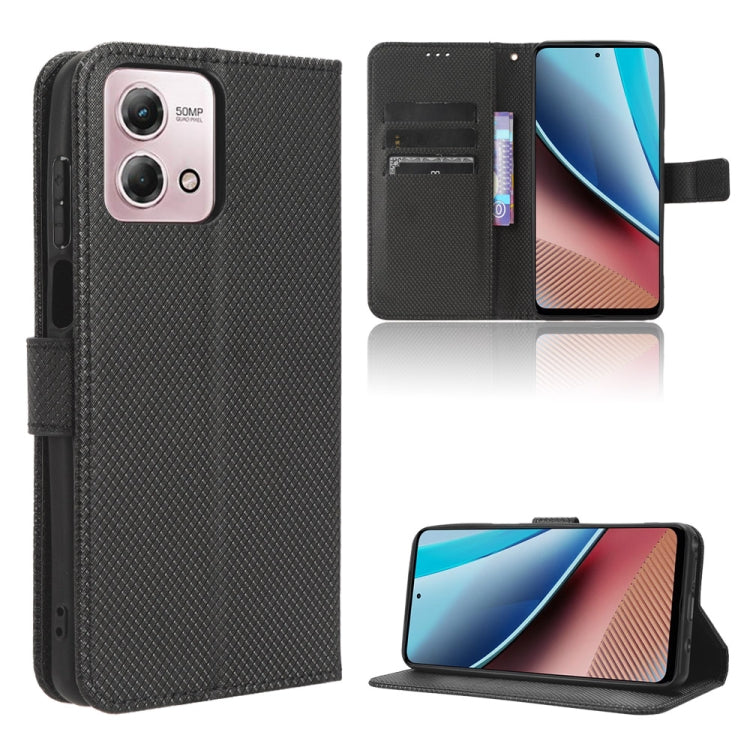 Custodia in pelle con trama a diamante per Motorola Moto G Stylus 2023 4G
