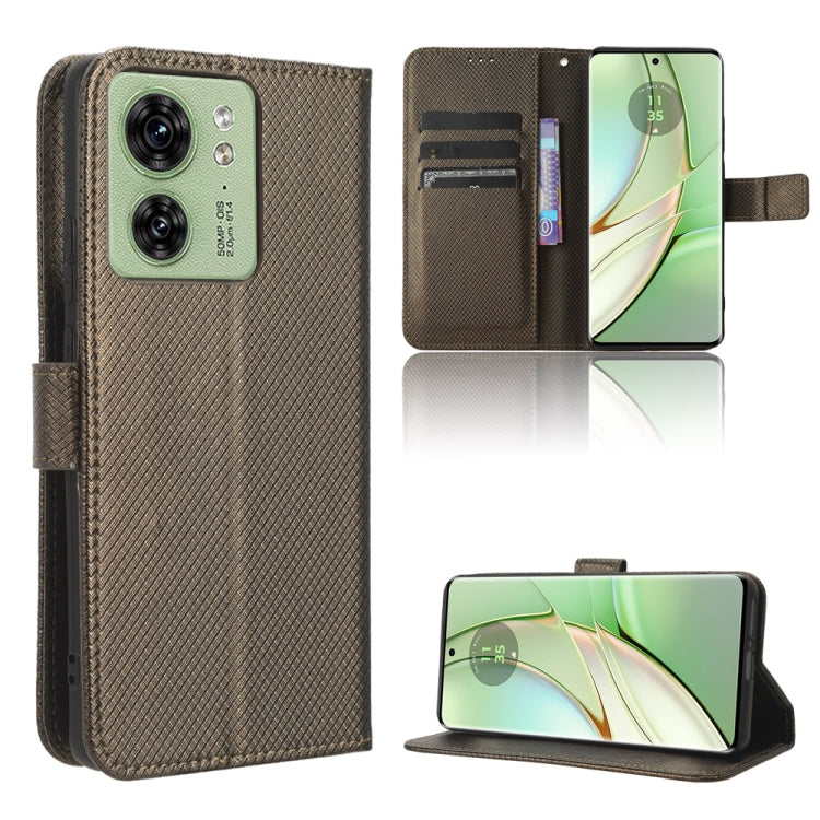 Custodia in pelle con trama a diamante per Motorola Moto G Stylus 2023 4G