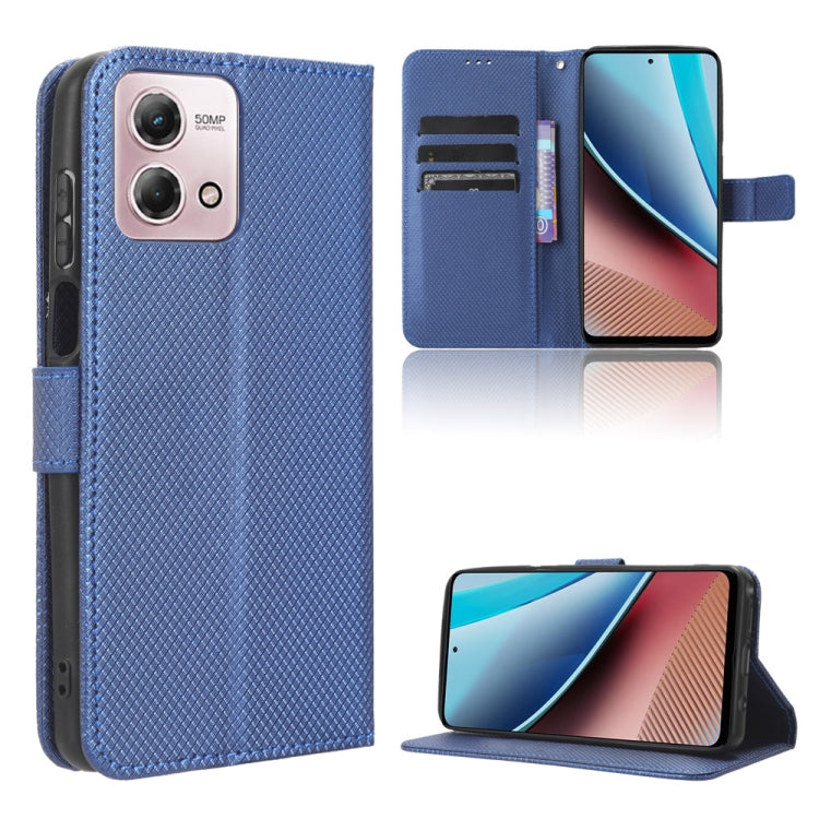 Custodia in pelle con trama a diamante per Motorola Moto G Stylus 2023 4G