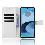 Custodia in pelle con trama a diamante per Motorola Moto G Stylus 2023 4G