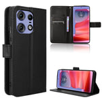 Custodia in pelle con trama a diamante per Motorola Edge 2024 5G