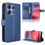 Custodia in pelle con trama a diamante per Motorola Edge 2024 5G