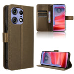Custodia in pelle con trama a diamante per Motorola Edge 2024 5G